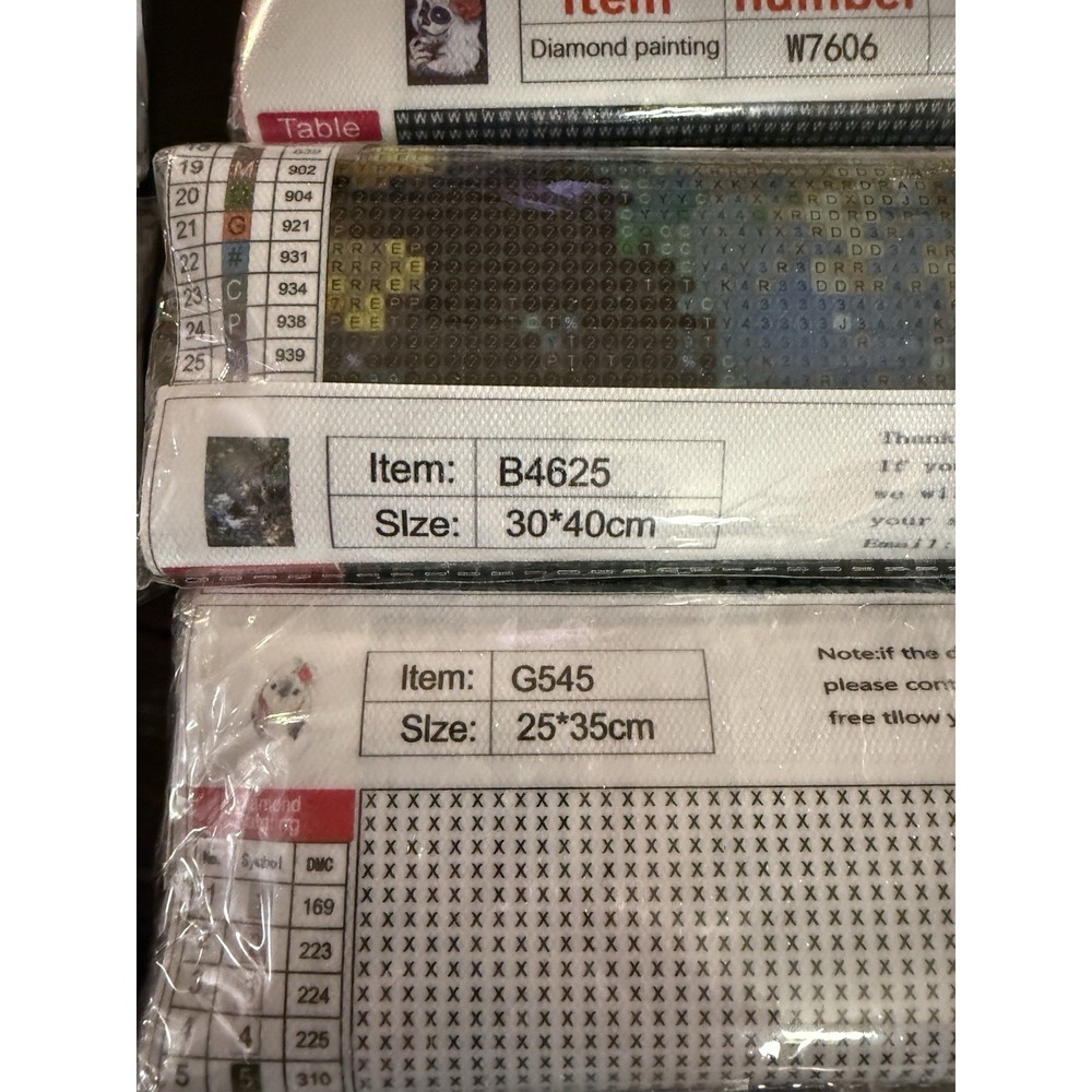 Lot Of 11 Diamond Painting Kits multiple Sizes & Patterns, All New & Sealed DIY - Picture 15 of 16